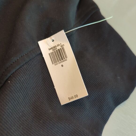 Old Navy Active Dynamic Fleece Hoodie Sweatshirt Womens Small Black Cropped - Picture 6 of 8